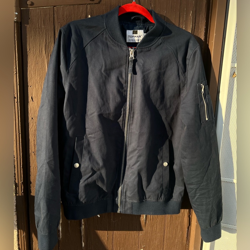 Topman Navy Bomber Jacket